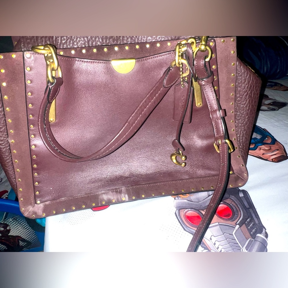 Coach burgundy purse